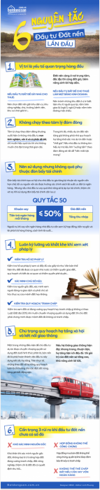 [Infographic] 6 nguyên tắc cần biết khi đầu tư đất nền lần đầu